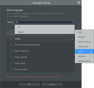 Language setting improvements