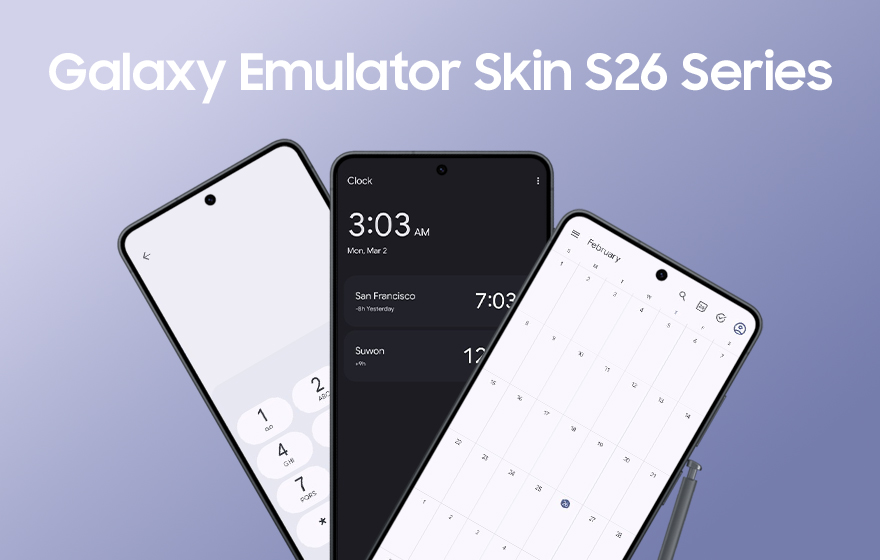 Galaxy S26 Emulator Skins