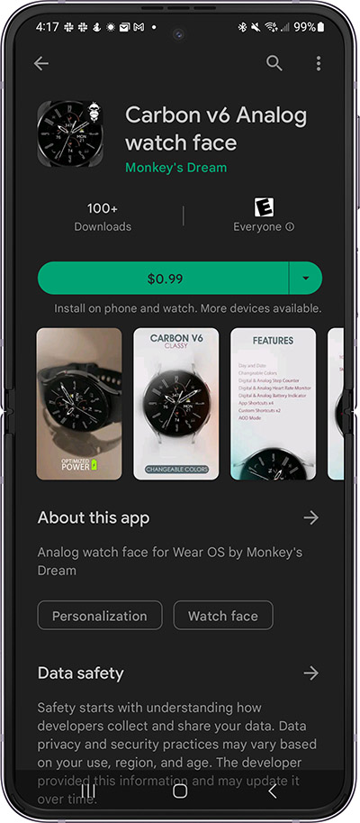 Download galaxy cheap watch designer