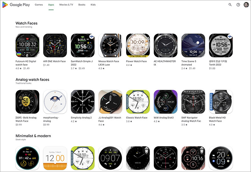 New samsung watch discount faces