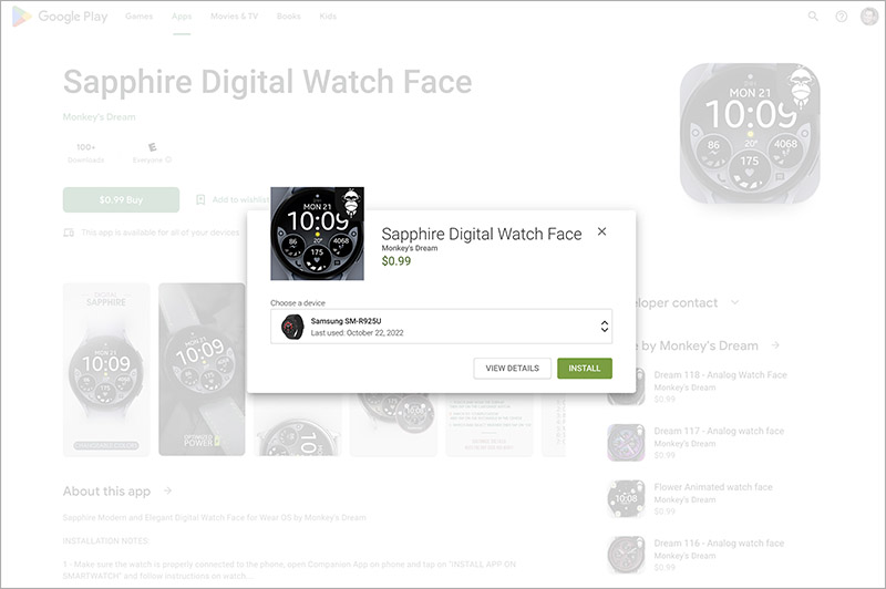 2022 11 15 01 26 Install Watch Faces For Galaxy Watch5,6 And One Ui Watch 4.5 N-Sport Watch Face