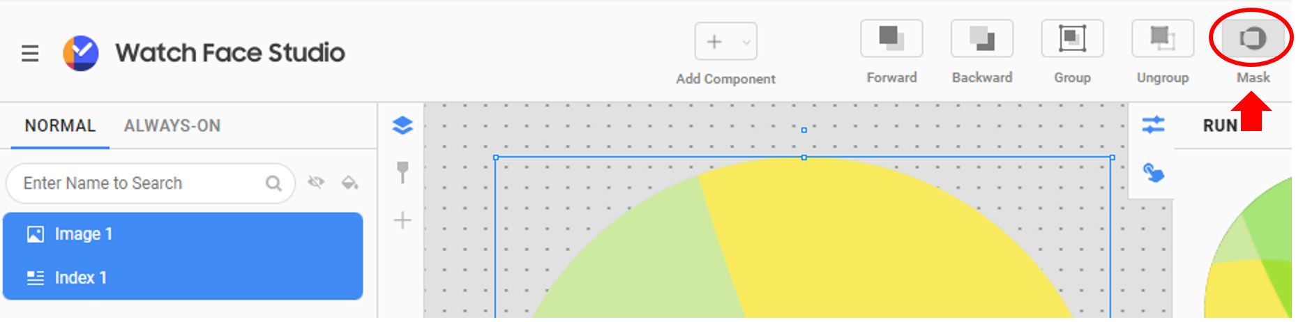 Figure 3: Create the mask