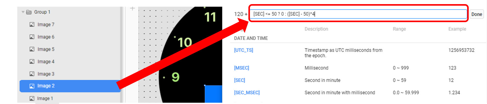 Figure 5: Define tag expressions