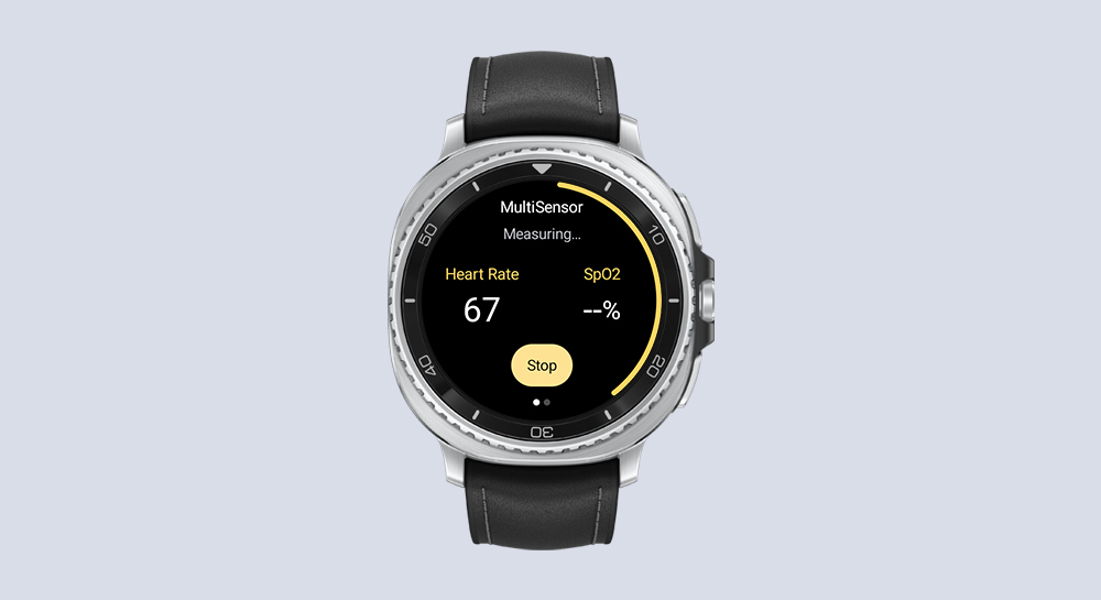 Measure blood oxygen level and heart rate on Galaxy Watch