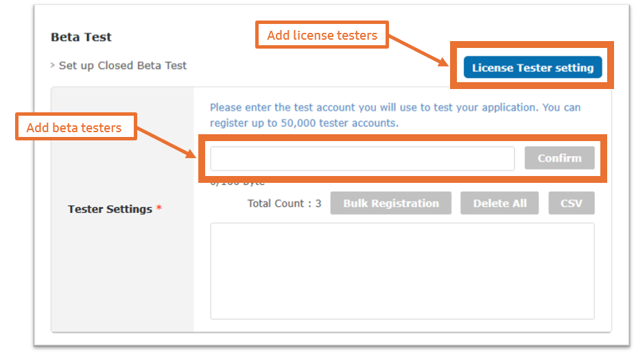 Add license and beta testers