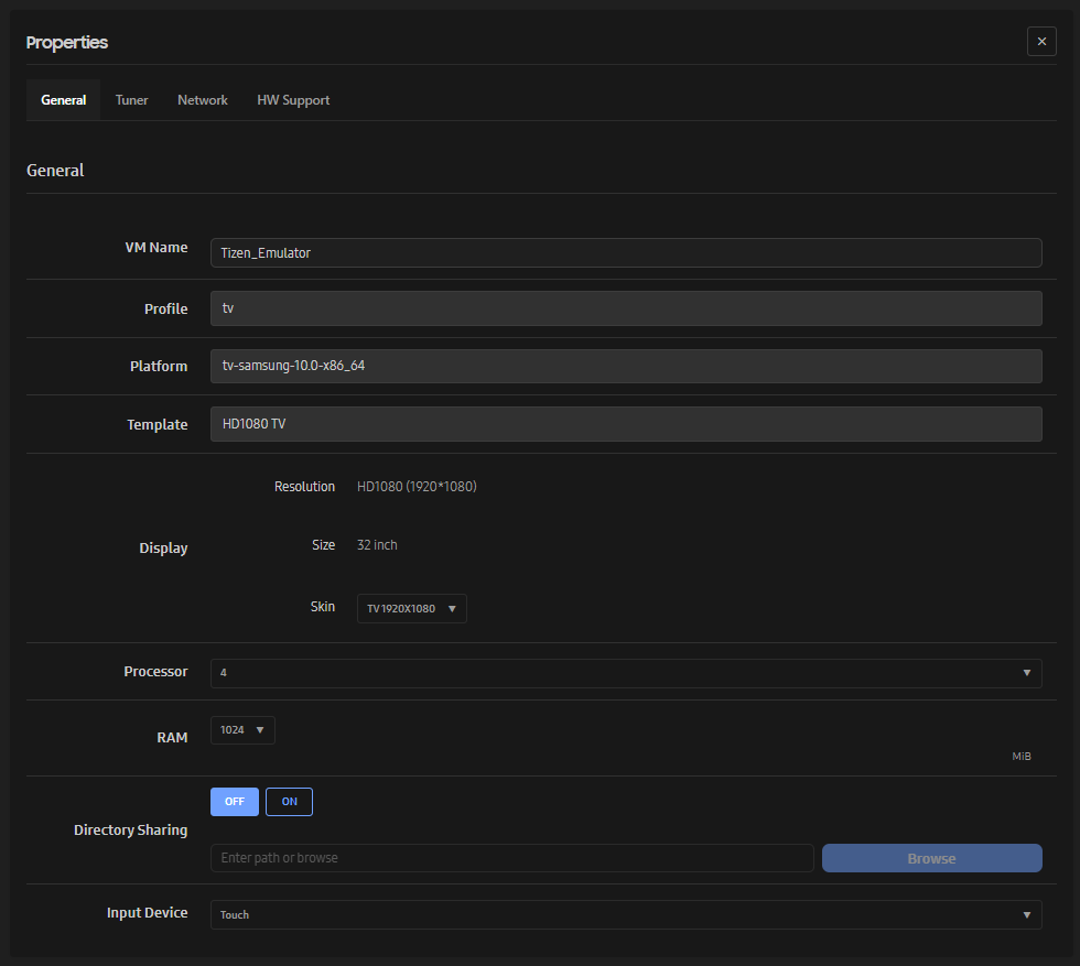 Figure 4. Emulator Configuration