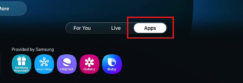 Figure 1. Apps panel location