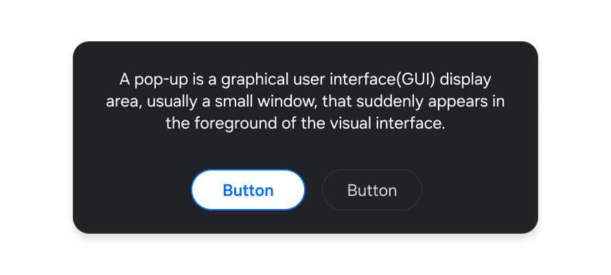 Figure 22: Message popup
