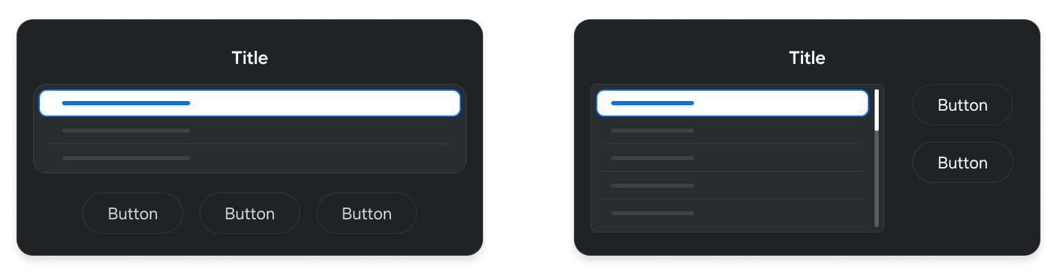 Figure 23: Action popup