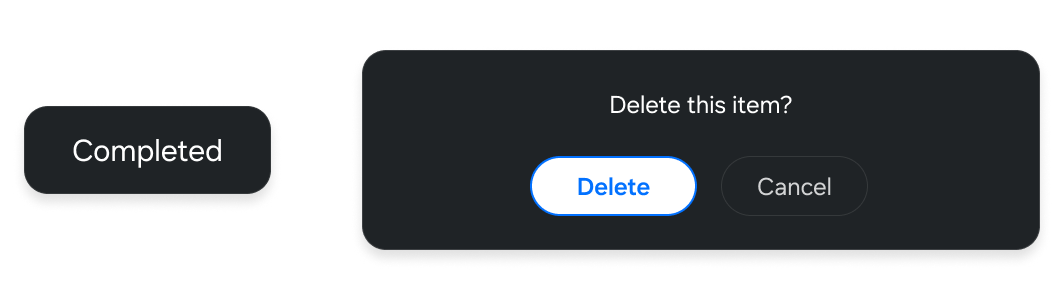 Figure 25: Examples of action feedback