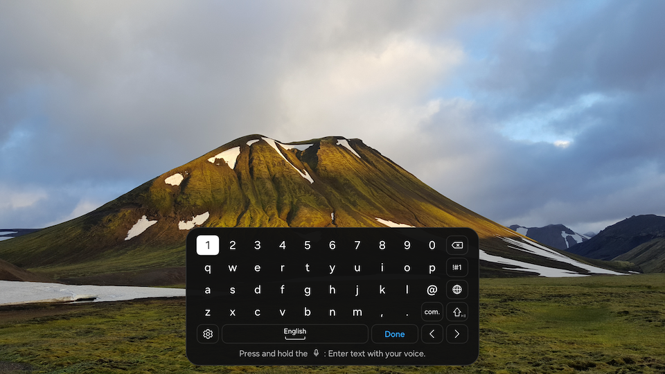 Figure 6: Done as the IME Return Key