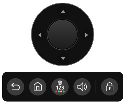 Figure 3: Floating menu with D-pad
