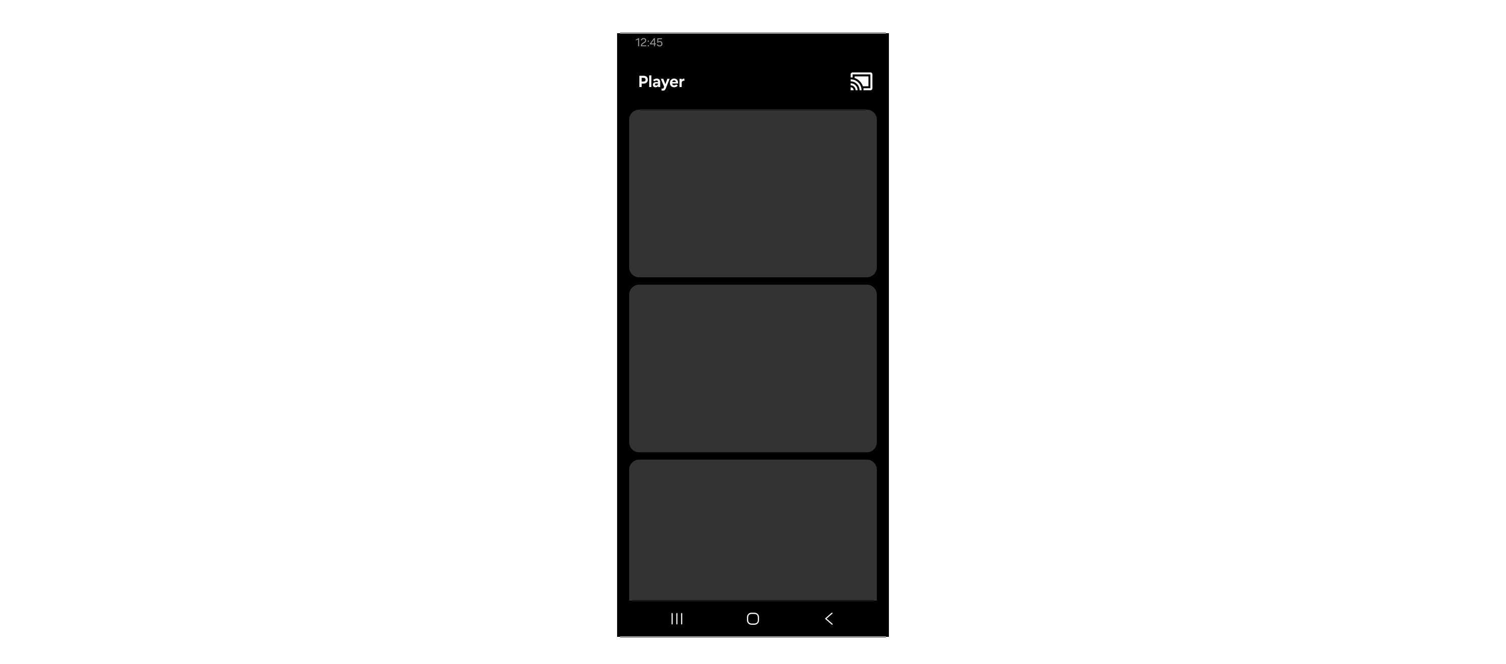 Figure 5: Example of the connected Cast button