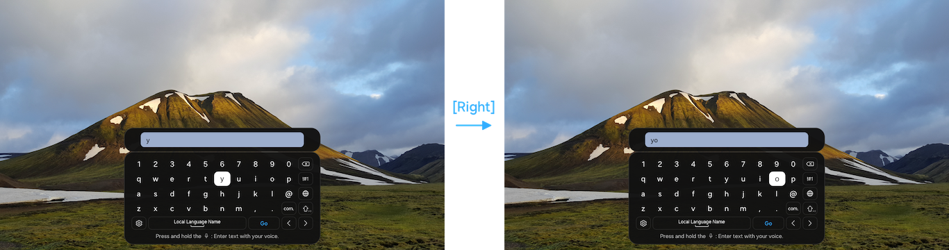 Figure 2: Four-directional focus moving method