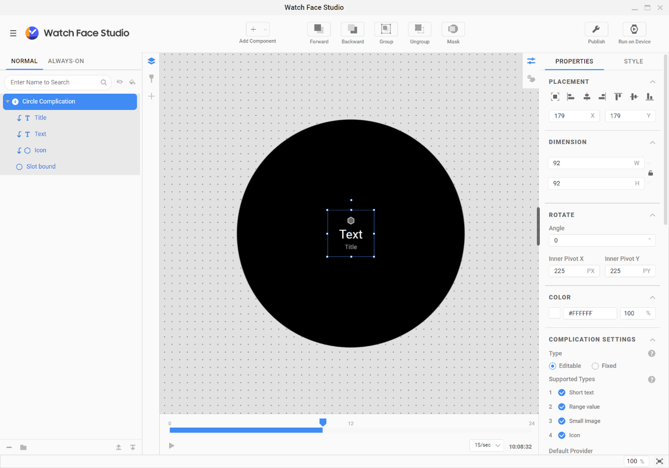 Android wear shop watch face maker